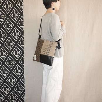 Coffee patchwork bag02-g (S)の画像