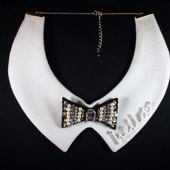 bow tie collar necklace [hello♡]の画像