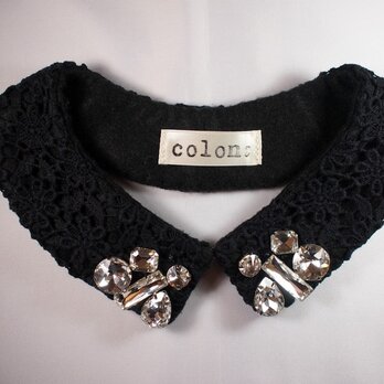 Bijou lace collar [Black]の画像