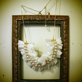 Frill　necklace（White）の画像