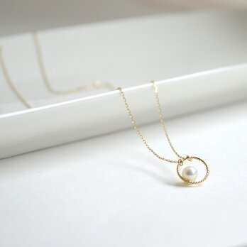 k10 Circle pearl Necklaceの画像