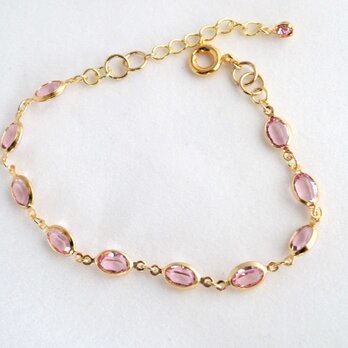 VINTAGE Crystal bracelet pinkの画像