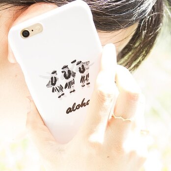 SALE!!!【iPhone/Android対応】aloha hula girls B&W スマートフォンケースの画像