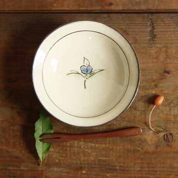 ツユクサ三色皿シリーズ／No.3