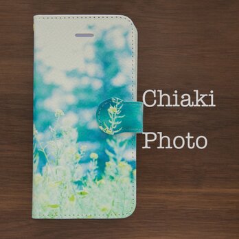 【全機種対応カメラ穴付き】natural flower*iphone/Androidスマホケース【手帳型】の画像