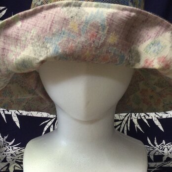 着物で作る☆帽子 リバーシブル