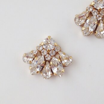 [HARE]スワロフスキービジューtwinkle Ⅱイヤリング(ピアスに変更可能)/P68