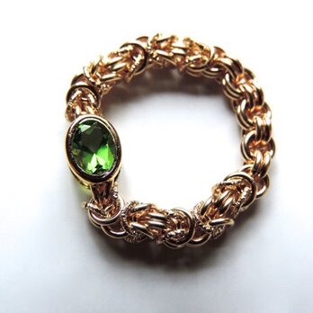 『 Green wave ( life ) 』Ring by K14GFの画像