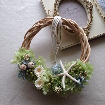 ブルーグリーンの海のwreath
