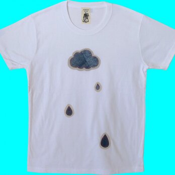 パッチワークの雨ふりTシャツの画像