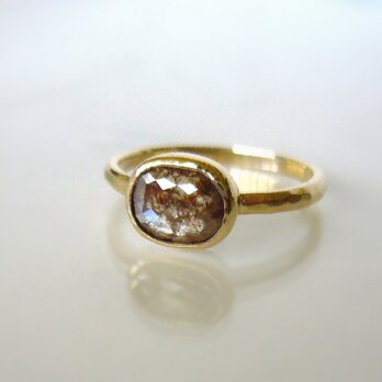 ナチュラルダイヤモンドの指輪(チョコレートブラウン)の画像