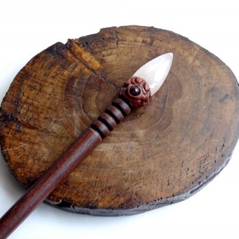 ローズクォーツヘアスティック(カンザシ) 537