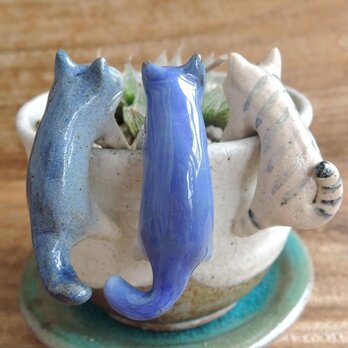 引っかけねこ＝＾人＾＝　青ねこ