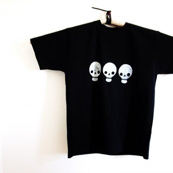 黒のガイコツTシャツ（3）の画像