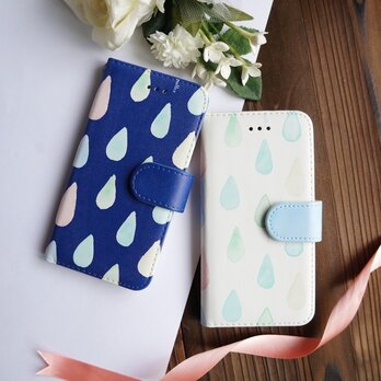 【手帳型】The Gentle Rain-ジェントル レイン- シンプルデザイン 各機種ケース対応<スマホケース/>