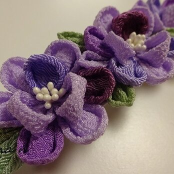 つまみ細工バレッタ