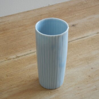 背の高い酒盃　青磁しのぎ