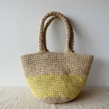 麻ひもバッグ LimeMix
