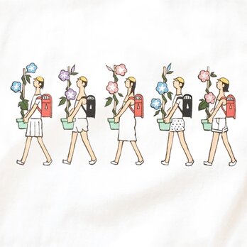 半袖 Tシャツ 『アサガオ持って帰る』 メンズ レディースの画像