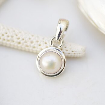 淡水パールのペンダントトップ＜ペールピンク＞