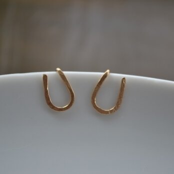【k14gf】horseshoe pierced earring【受注製作】の画像