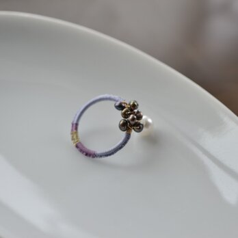 【k14gf】-片耳-rings wrap pierced earring【受注製作】の画像