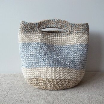 麻ひもミニバッグ IceBlue