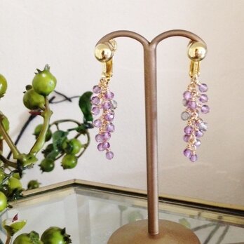 1点もの　*藤の花　イヤリング*