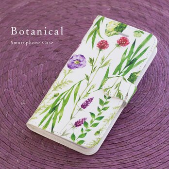 手帳型スマートフォンケース"Botanical"の画像