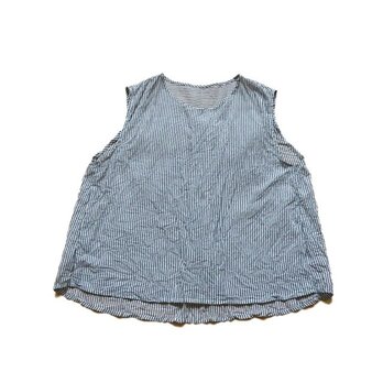 ネイビーストライプ＊ノースリーブ＊オーガニックコットン