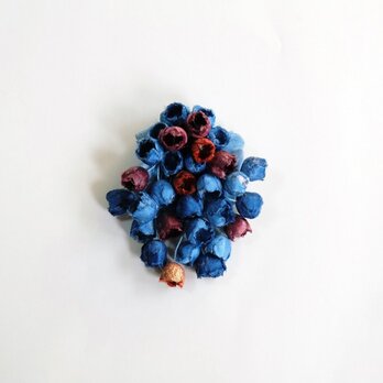 コサージュ木藍染め&すおう染めno.97