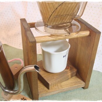 Wood Coffee Dripper Stand (antique-single)の画像