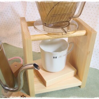 Wood Coffee Dripper Stand (natural-single)の画像