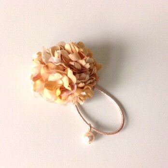 ヘアゴム『flower』/antique beige