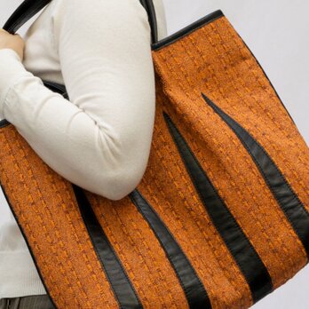 =Sold= A4バッグ（オレンジ&紫）