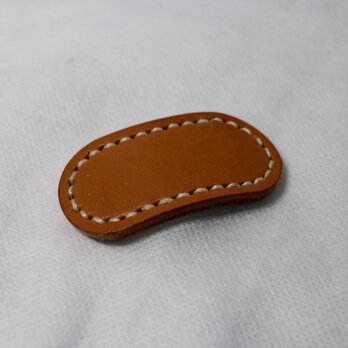 ヌメ革 ヘアゴム（キャメル色）