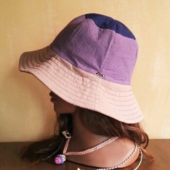 SALE３０％OFF！！　love patch hat : purpleの画像