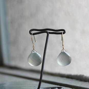 K10 グレームーンストーン ピアス