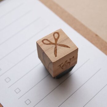 消しゴムはんこ「小さいサイズ☆はさみ」