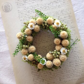 moco moco tenori wreath(モコモコ 手のり リース)