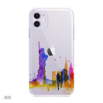 New York 1☆iPhone ケース iPhone 全機種対応 耐衝撃型可 透明 ソフト スマホケース C121-1の画像