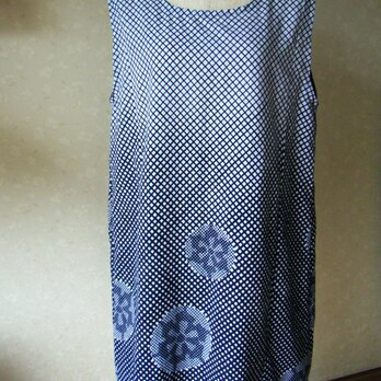 浴衣リメイク　グラデーションノースリーブワンピース