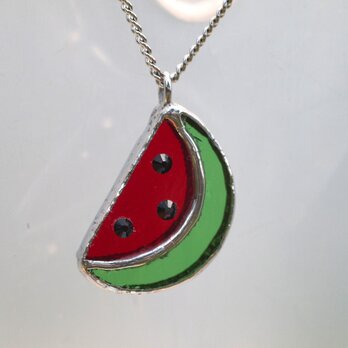 スイカ　ネックレス（赤）