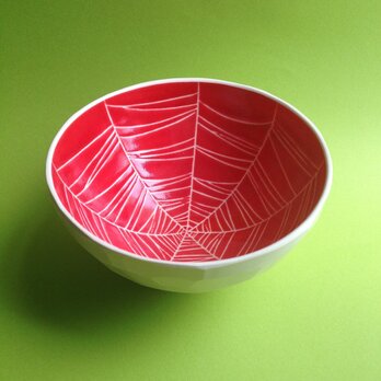 red bowl (spider web) 小の画像
