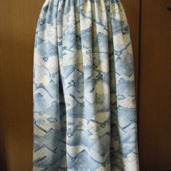 着物リメイク　スカートの画像
