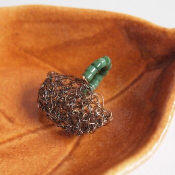 Silverかごバックチャーム　クォーツ