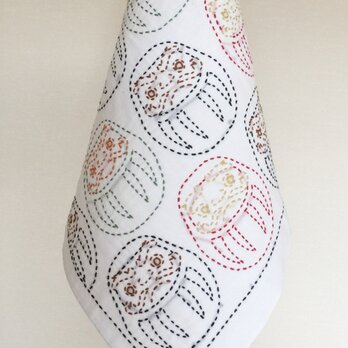 刺し子  だるまさん