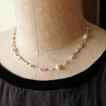 Vintage beads necklace {OP155}の画像