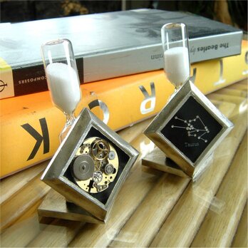 砂時計・メカニカル腕時計パーツデザインの画像