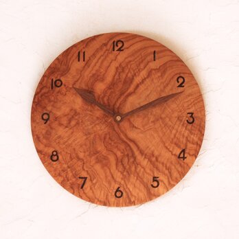 掛け時計 丸 ケンポナシ材2の画像